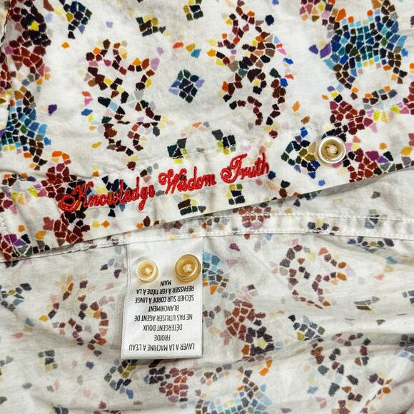 Robert Graham L Neri Mens Printed Button Down Shirt Classic Fit 100% Cotton - Picture 8 of 9